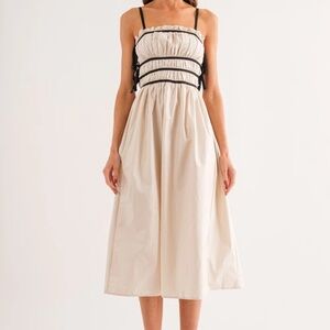 Sofie the Label Trim Midi Dress